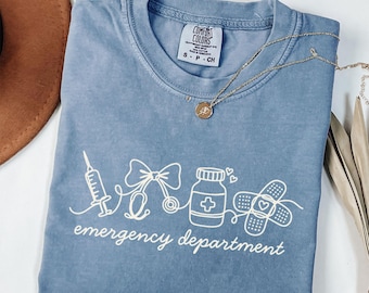 ER Nurse Shirt, Emergency Department ER Crew T shirt, Emergency Room Gift, Ed Nurse Tee, Nurse Sweatshirt, RN Gift Emergency Tech Shirt