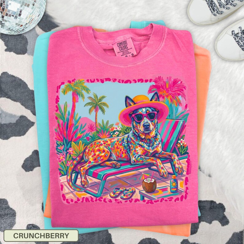 Blue Heeler Shirt, Australian Cattle Dog T-Shirt, Comfort Colors Trendy Summer TShirt, Dog Meme Tee, Dog Lover Gifts, Funny Dog Top, Dog Mom image 2