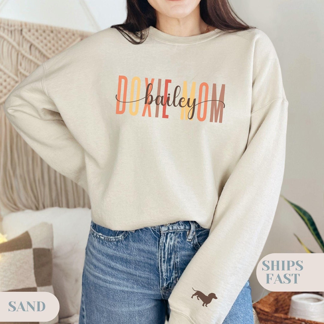 Wiener Dog Dachshund Astronaut Pattern Print Women Pullover Hoodie