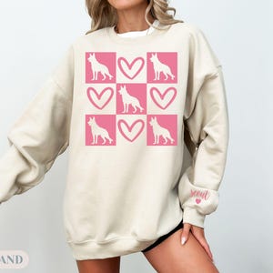 German Shepherd Sweatshirt, Valentine Sweatshirt, German Shepherd Owner, Dog Lover, German Shepherd Mom Sweater, Dog Mom Gift, gift mom hers 画像 4
