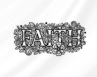 Fe SVG PNG / Archivo de corte para Cricut Silhouette / Descarga instantánea