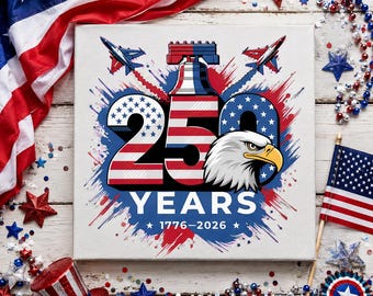 250 años de Estados Unidos PNG / 1776-2026 Diseño de águila patriótica / Aniversario de EE. UU. Cuatro de julio Sublimación