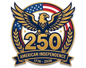 Diseño de águila del 250 aniversario de EE. UU., PNG patriótico del Día de la Independencia (Descarga digital)