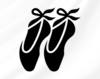 Zapatillas de ballet SVG PNG / Archivo de corte para Cricut Silhouette / Descarga instantánea