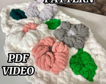 Modèle de tricot de tapis en chenille : décoration intérieure moelleuse (Modèle PDF)