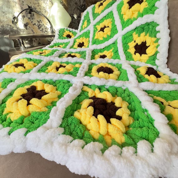 Thick Chenille Blanket With a Rustic Feel Thick Blanket Made From