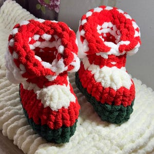Chunky Christmas Slippers: Cozy Chenille Knitted Indoor Boots