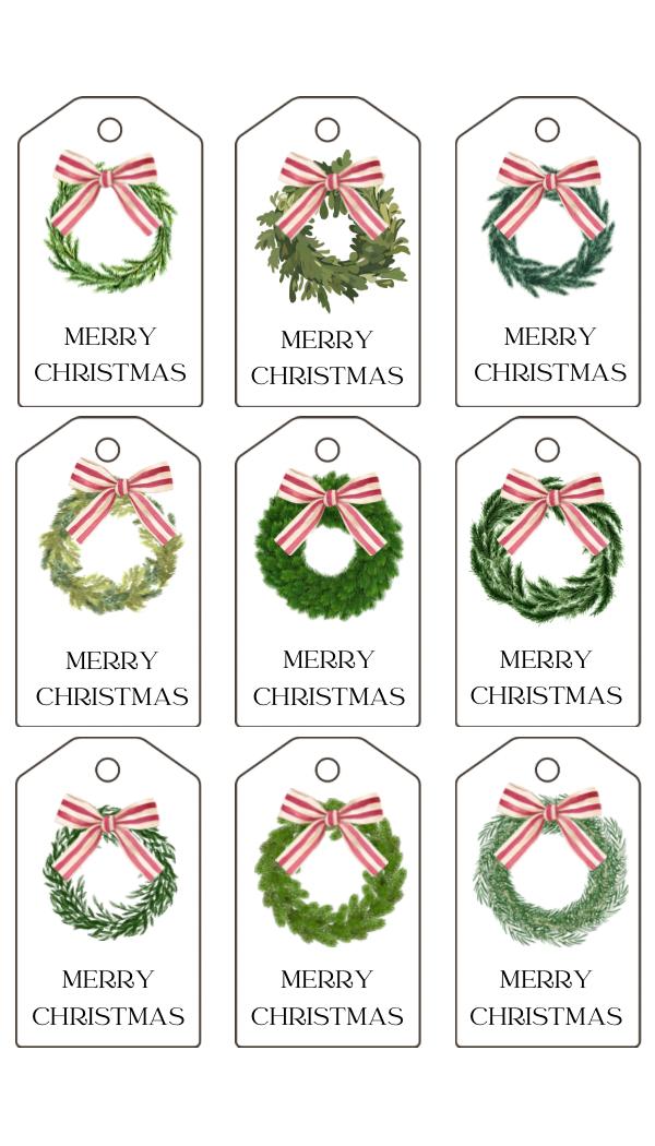 Printable Christmas Gift Tags Gift Label - Etsy