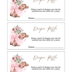 Cowgirl-Windel-Verlosung - Pink Western-Babyparty druckbar - rustikales Land-Babypartyspiel