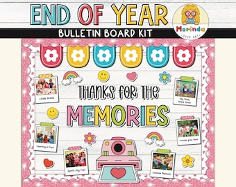 End of year Bulletin Board | Thanks for the memories | Polaroid | Summer Writing | Classroom Door Decor