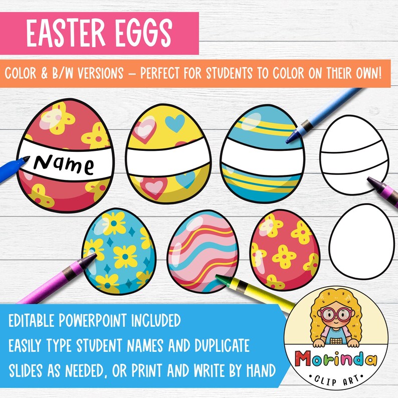 Spring Easter Egg Bulletin Board Kit Printable, April Classroom Door ...