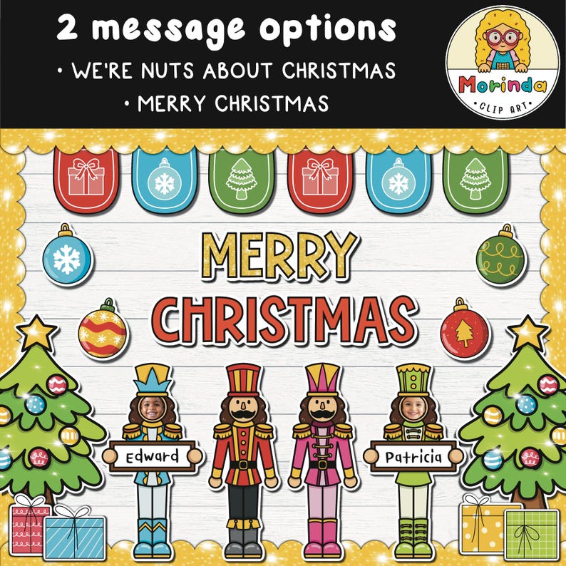Nutcracker Christmas Bulletin Board Kit | Classroom Decor (printable ...