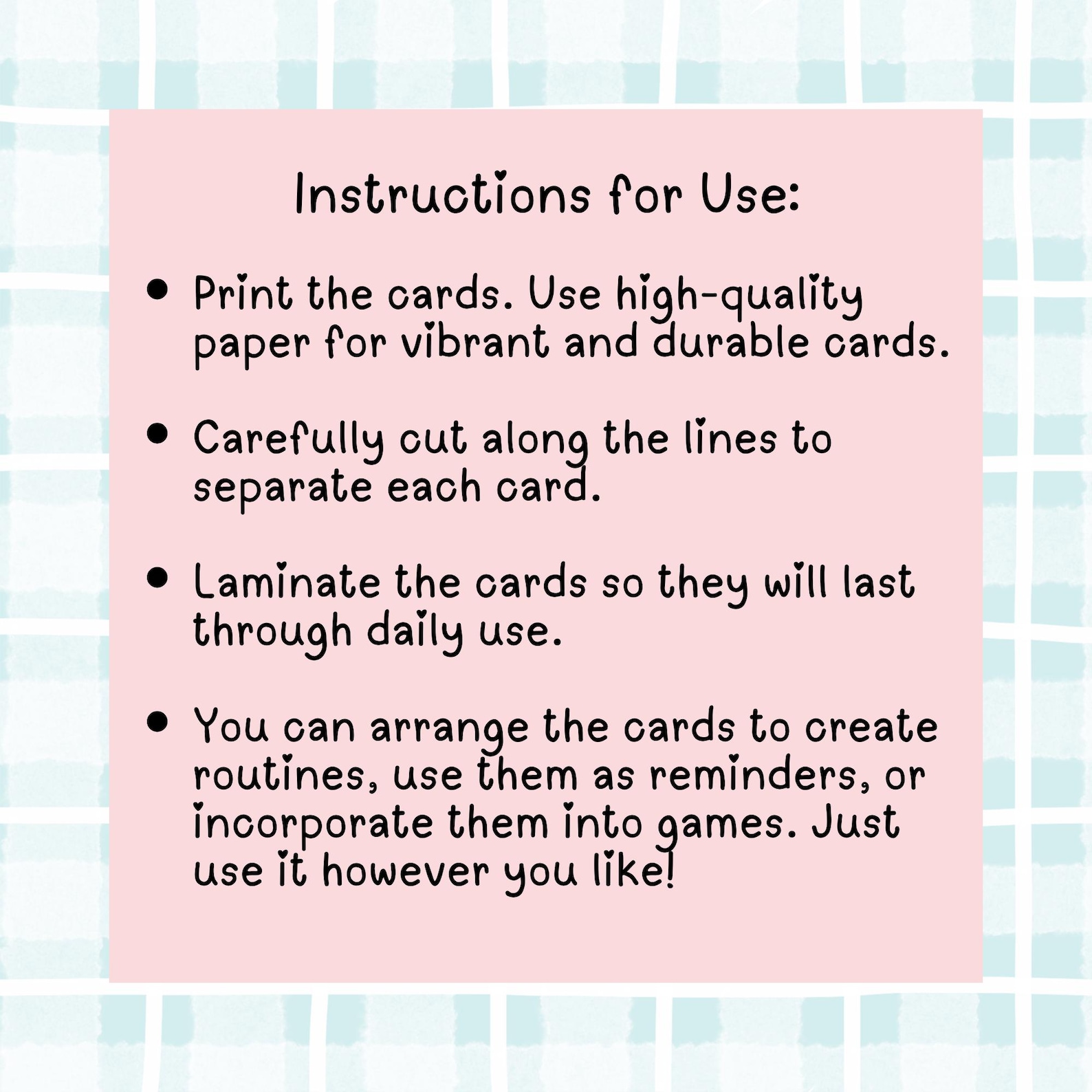 Kids Visual Chore Cards, Daily Routine Cards for Toddlers, Printable ...