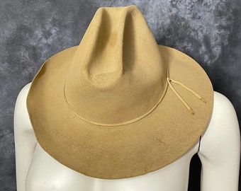 Vintage Royal Stetson brown tan western hat