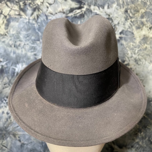 Vintage blue grey fedora Cavanagh size 7