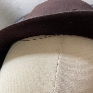 Vintage 1950's brown Borsalino stingy brim size 7 image 5