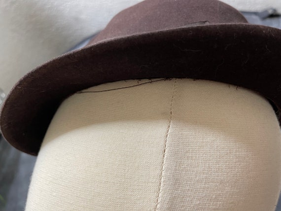 Vintage 1950's brown Borsalino stingy brim size 7 - image 5