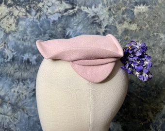 Vintage 1950's pink ladies hat