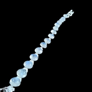 Milky Opalite Bracelet: Handmade 925 Sterling Silver Adjustable Gemstone