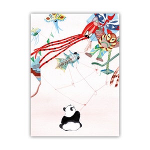 Postal Panda cometas