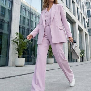 chinese dress ladies Wide-Leg Dress Pants  Blush Pink