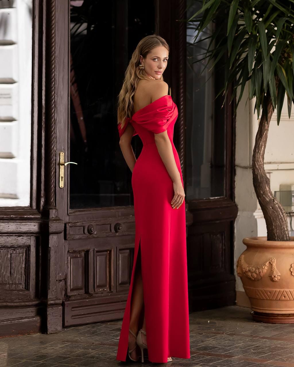 evening prom dresses online Adora Design 3123 Off Shoulder Glitter Mermaid Formal Prom Gown