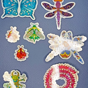 Silly Bugs Holographic Stickers | 10 STICKERS