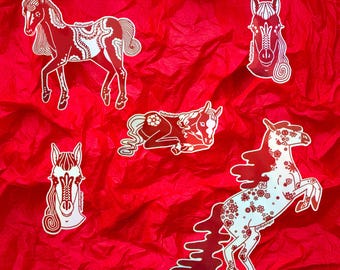 Year of the Horse | Lunar New Year 2026 Holographic Stickers
