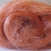 Copper Shimmah batt - hand dyed Tussah silk / hand dyed Firestar