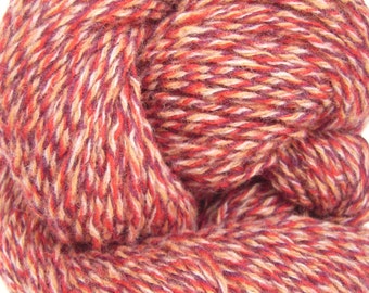 Lã de cordeiro reciclada, quatro fios, 200 jardas, Copperhead
