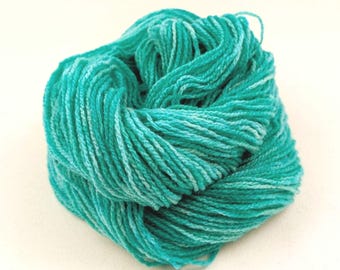 Hand Dyed Merino Wool Yarn Fingering Weight Seafoam - 150 yards