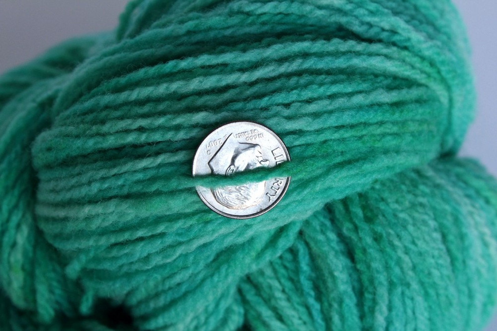 Hand Dyed Merino Wool Yarn Green Blue Aqua Yarn 200 Yards Seafoam Etsy