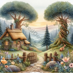 Lot de 10 images clipart de la collection Nature's Embrace