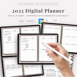 2025 Digital Planner  | Daily Planner, Weekly Planner, Monthly Planner, iPad Planner, GoodNotes Planner,Notability