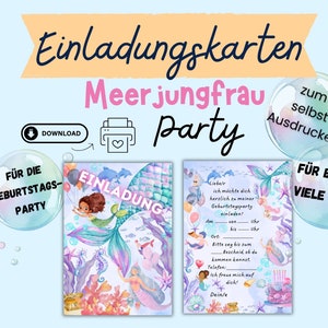 AWSICE Einladungskarten Zum 1. Geburtstag – Unter Dem Meer Design, 20 Doppelseitige Karten Mit Umschlägen