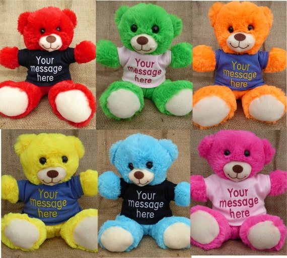 colourful teddy bears