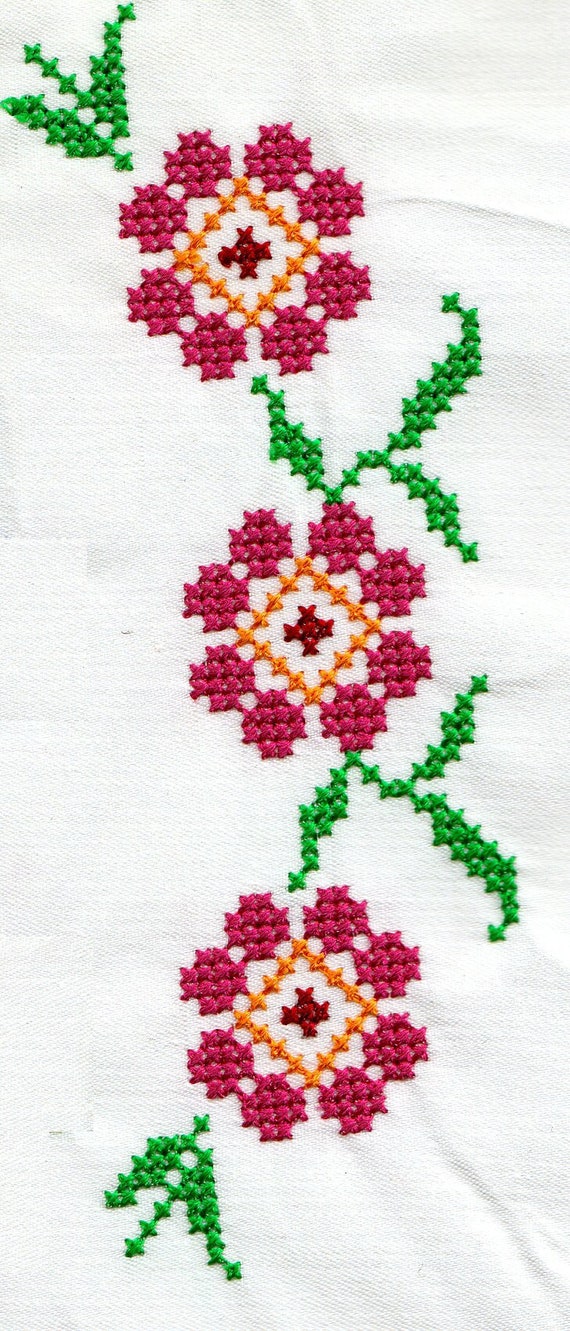 Machine Embroidery Crossstitch Flowers Collection, Flowers Simple