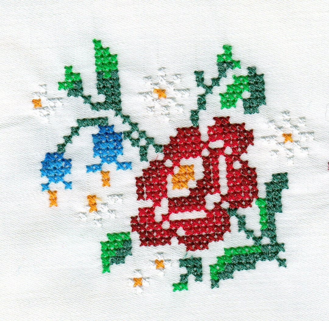 Machine Embroidery Crossstitch Flowers Collection, Pretty Nosegays