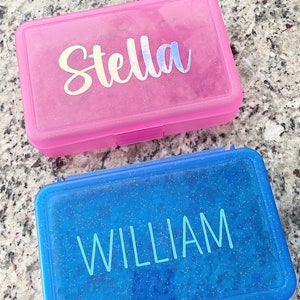 Personalized Sparkle Art Pencil Supply Box