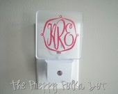 Monogram Personalized LED Night Light - Etsy