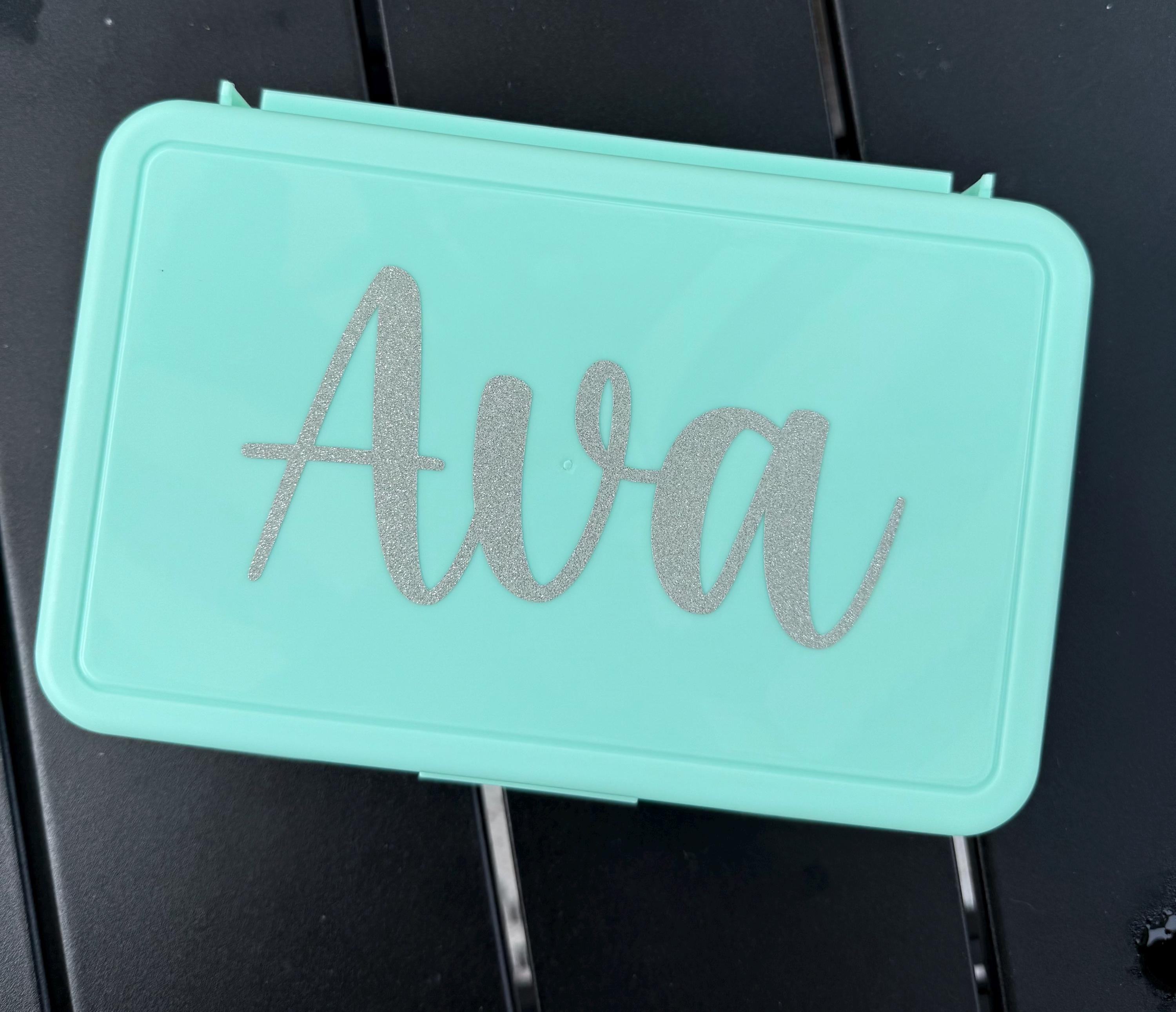 Personalized Sparkle Art Pencil Supply Box - Etsy