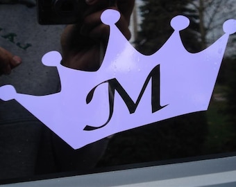 Preppy Princess Tiara Crown Decal - Set of 2