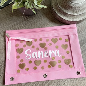 Personalized Monogram Binder Pouch Pencil Bag