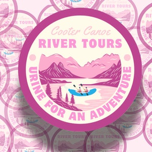 Cooter Canoe Sticker, Purewick Sticker, Funny Nurse Sticker, Nurse Sticker, Pink Nurse sticker, Urine Sticker, Funny Nurse, 2024 Nurse