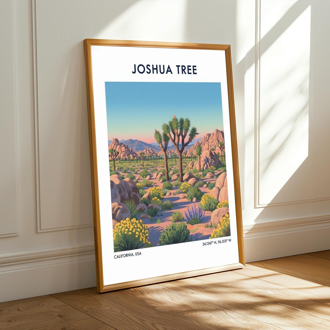 Joshua Tree National Park Art Print – California Desert Landscape - Etsy