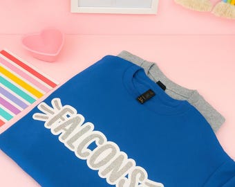 Falcons glitter-T-shirt | Sparkle Spirit-kleding