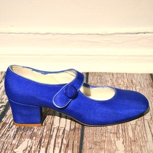 Royal blue mary jane heels sale