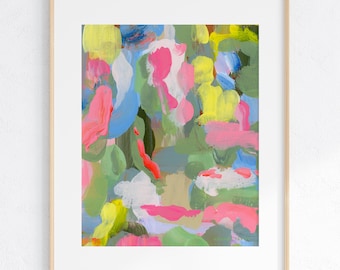 Childlike Wonder - Abstract Giclee Fine Art Print - Colorful Wall Art