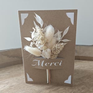 CARTE MESSAGE FLEURIE à personnaliser, anniversaire, naissance, remerciements, mariage.