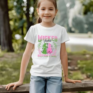 Custom Wicked Birthday Shirt, Wizard Themed Birthday Party Tee, Wicked Shirt for Birthday Girl, Broadway Musical Wizard Birthday Tee
